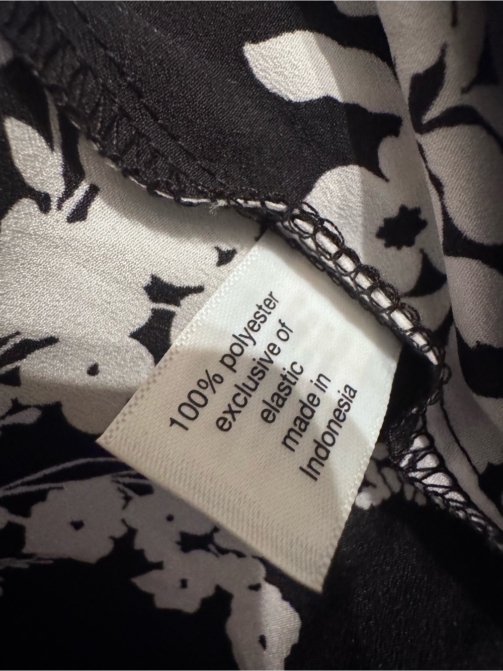 Lane Bryant Black and White Floral Ruffle-Sleeve Blouse - Picture 8 of 8
